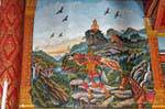 Murales Jataka, Wat Phra Singh, de Chiang Mai, Tailandia.