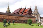 Exterior Wat Phra que Lampang Luang, Tailandia.