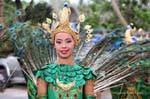 Plumas del pavo real, Festival de Patong, Phuket, Tailandia.