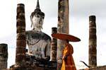 Turismo religioso, Sukhothai, Sukotai, Tailandia.