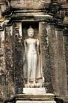 Buda nicho, Sukhothai, Sukotai, Tailandia.