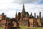 Sukhothai, Wat Mahathat, Ramkhamhaeng Royal Grand Santuario, Tailandia.
