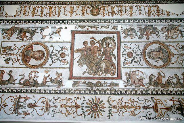 Museo del Bardo, decoración alrededor Auriga Victorious - Túnez