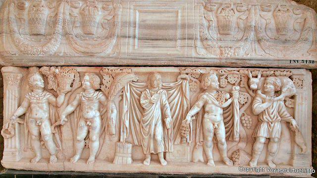 Cristianas o romanos bajorrelieve, Museo del Bardo - Túnez