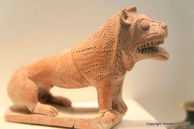 León de la escultura de terracota, Museo Arqueológico Kerkuane - Túnez