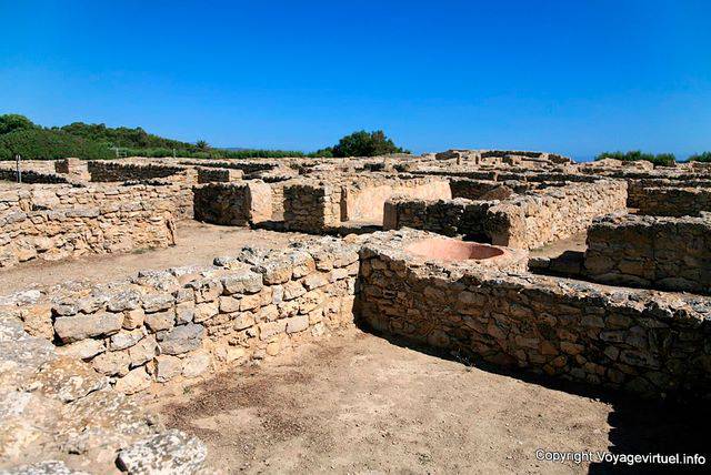 Kerkuane, grupo residencial en el Cap Bon - Túnez