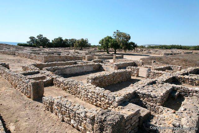 Kerkuane, con vistas a la antigua ciudad púnica - Túnez