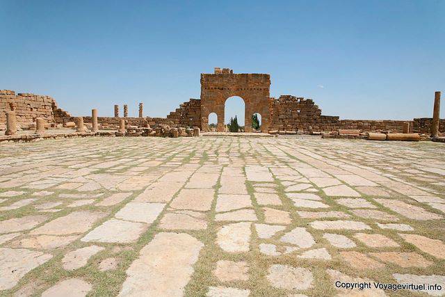 Sbeïtla, Capitolio, el Foro Centroamericano - Túnez