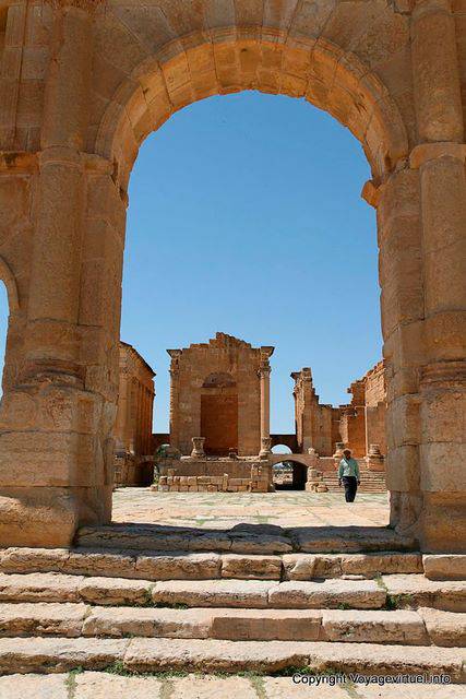 Sbeïtla, Capitol, el Templo de Juno - Túnez