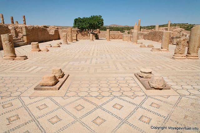 Sbeïtla, Palestra des Thermes - Túnez