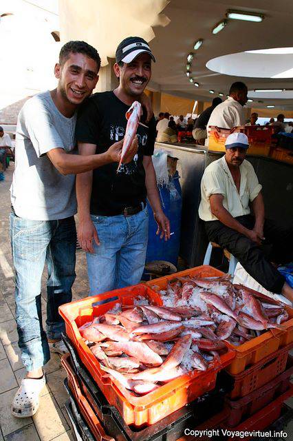 Sfax, el mercado, que son hermosas mis peces - Túnez