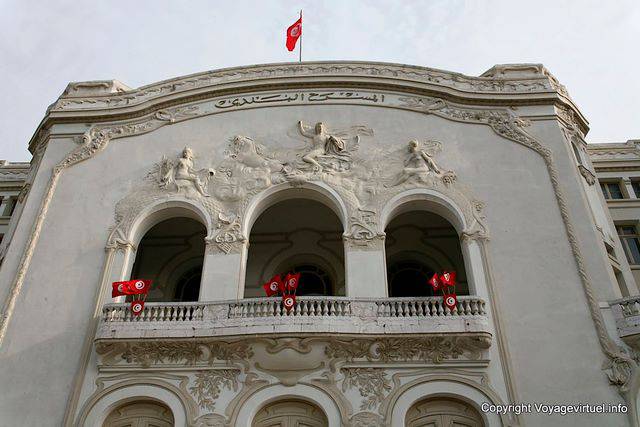 Fachada del Teatro Municipal, Túnez - Túnez