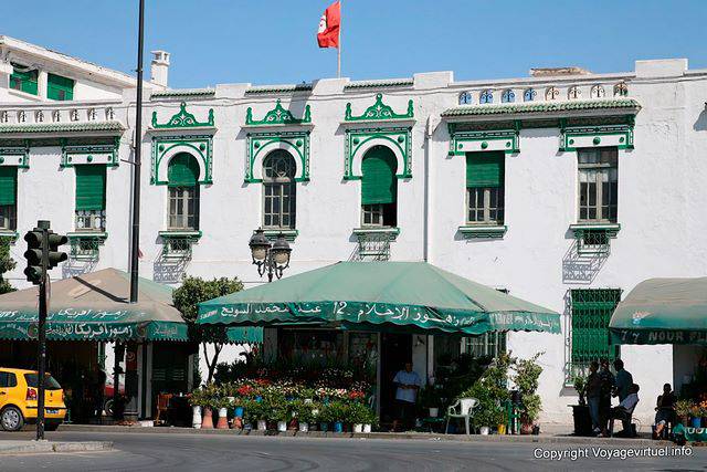 Floristería Avenida Habib Bourguiba, Tunis - Túnez