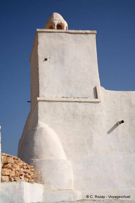 Mezquita minarete Guellala - Túnez