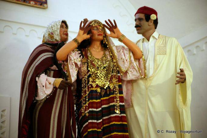 La pareja de novios, Guellala, Yerba - Túnez