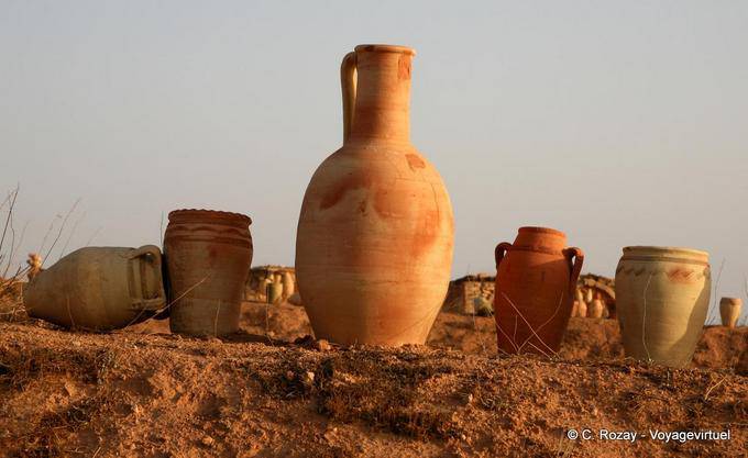 Cerámica Guellala, Yerba - Túnez