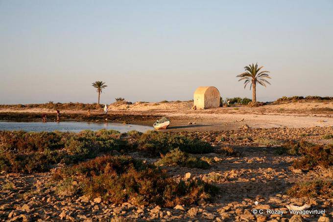 La costa oeste de Djerba - Túnez