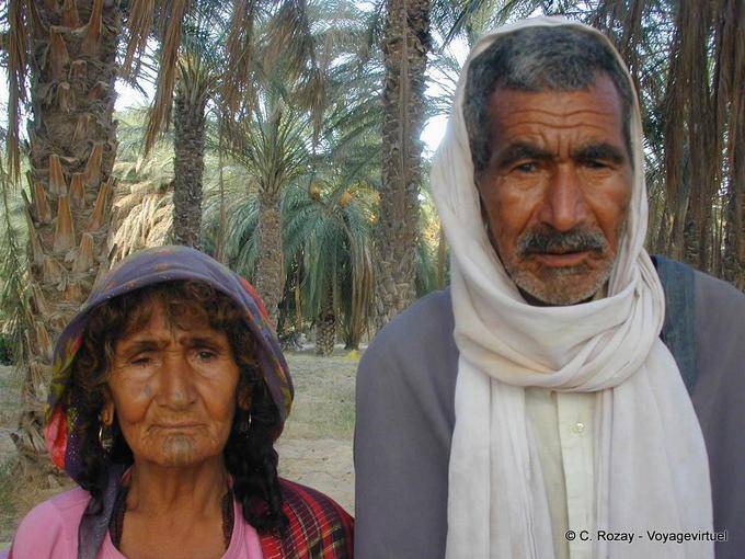 Berber pareja de ancianos, Douz - Túnez