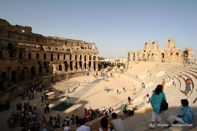 El Jem, la arena de las gradas renovadas - Túnez