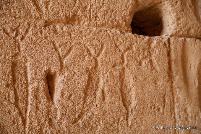 Inscripciones antiguas, Anfiteatro de El Jem - Túnez