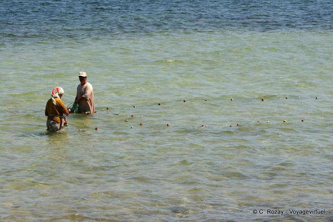 Kerkennah Island, pesca con caña - Túnez