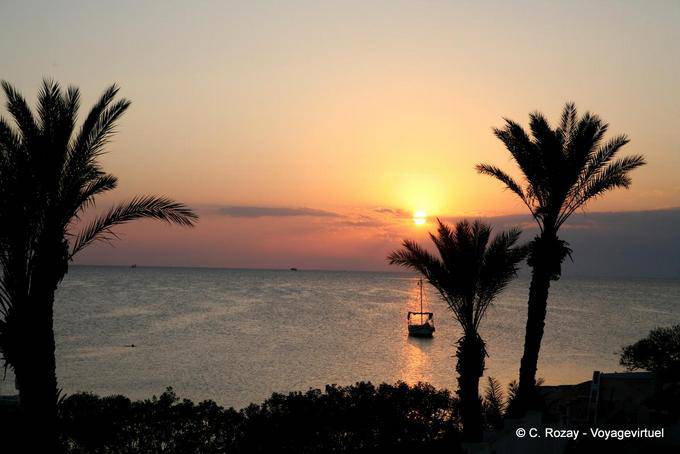 Vísperas en las palmas, Sidi Frej, Kerkennah - Túnez