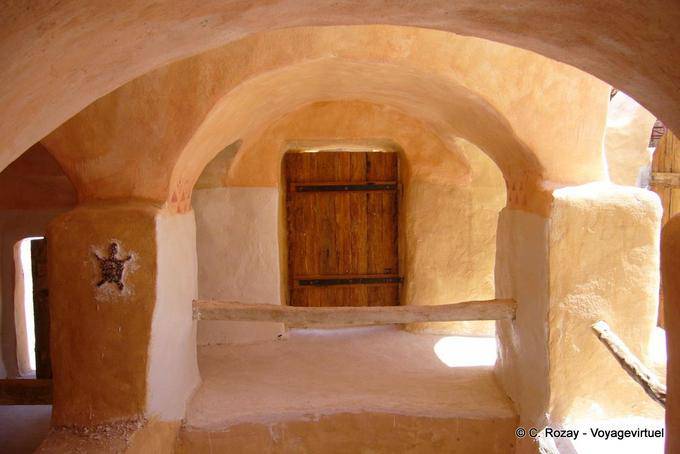 Tortuga en la pared, Ksar Haddada - Túnez