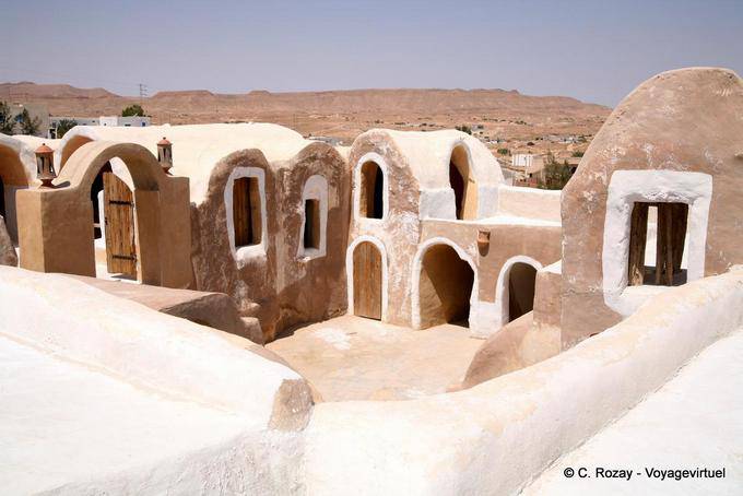 Vista desde una terraza, Ksar Haddada - Túnez