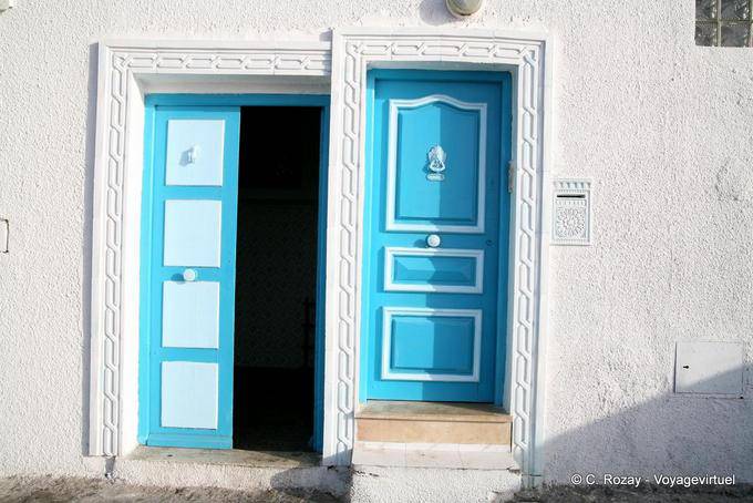 Doble entrada de la casa de la ex Aphrodisium, Mahdia - Túnez