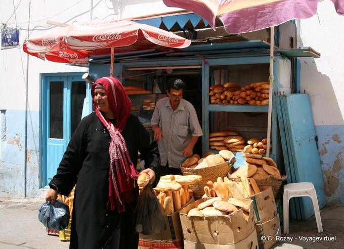 Panadería típica en la medina de Sfax - Túnez