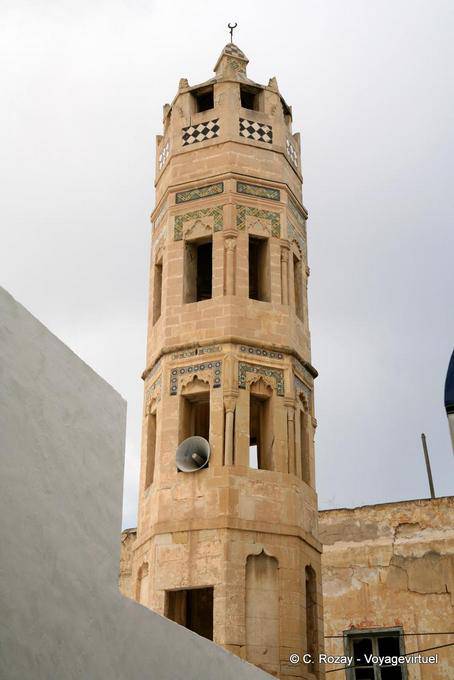 Minarete Madraza El Zaqqaq, Sousse - Túnez