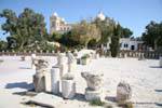 Cartago, vista de la catedral de la zona arqueológica, Túnez.