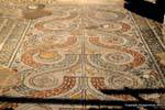 Dougga, piso de mosaico de la Casa de Venus, Túnez.