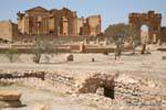 Vista Sbeïtla en el Capitolio, Túnez.