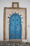 Sidi Bou Said, Puerta azul, Túnez.