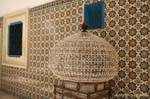 mosaicos y aves de jaula Erriadh, Houmt Souk, Túnez.