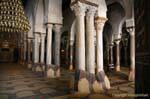 Las columnas de la sala de oración, Gran Mezquita de Kairouan, Túnez.