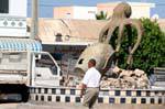 Estatua de pulpo Remla, Kerkennah, Túnez.