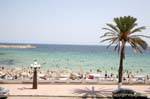Beach Monastir, vista parcial, Túnez.