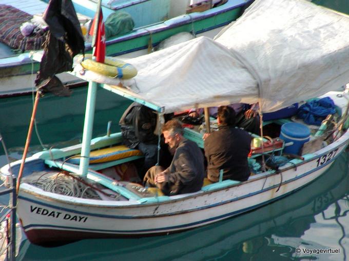 Preparación de la pesca, de Antalya - Turquía