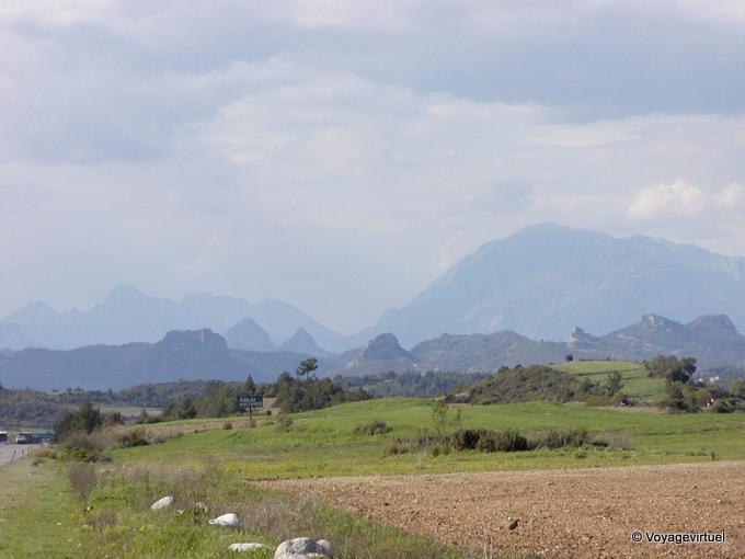 Paisaje en el área de Manavgat - Turquía
