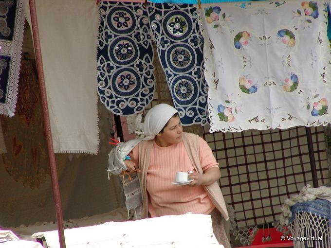 Tiempo del café en Selge - Turquía