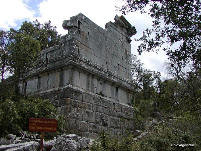 Templo corintio y el pórtico Altalos, Termessos - Turquía