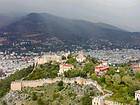 Panorama Alanya Kale selyúcida era ciudadela, Turquía.
