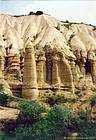 Hoodoos en desarrollo, Capadocia, Turquía.